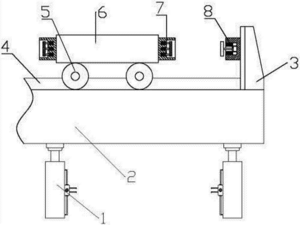 Hydraulic support crane based on hydraulic buffer principle