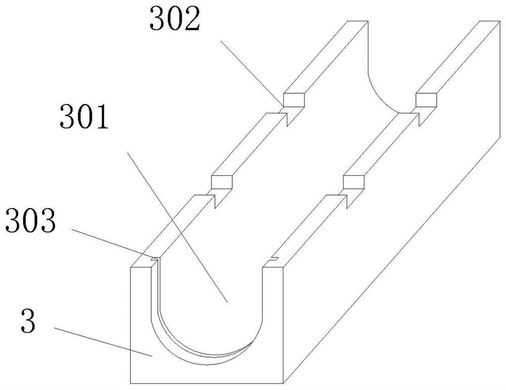 Sidewalk drainage structure and combined drainage method of sidewalk drainage structure and drainage kerbs