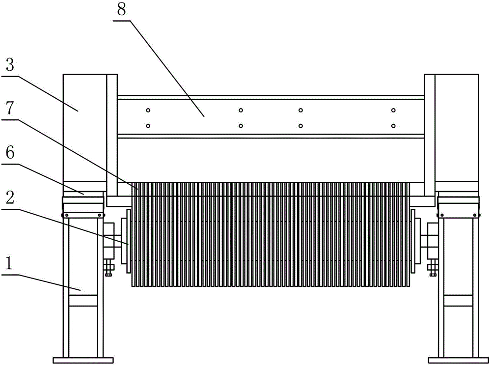 Feeding device of stone sawing machine