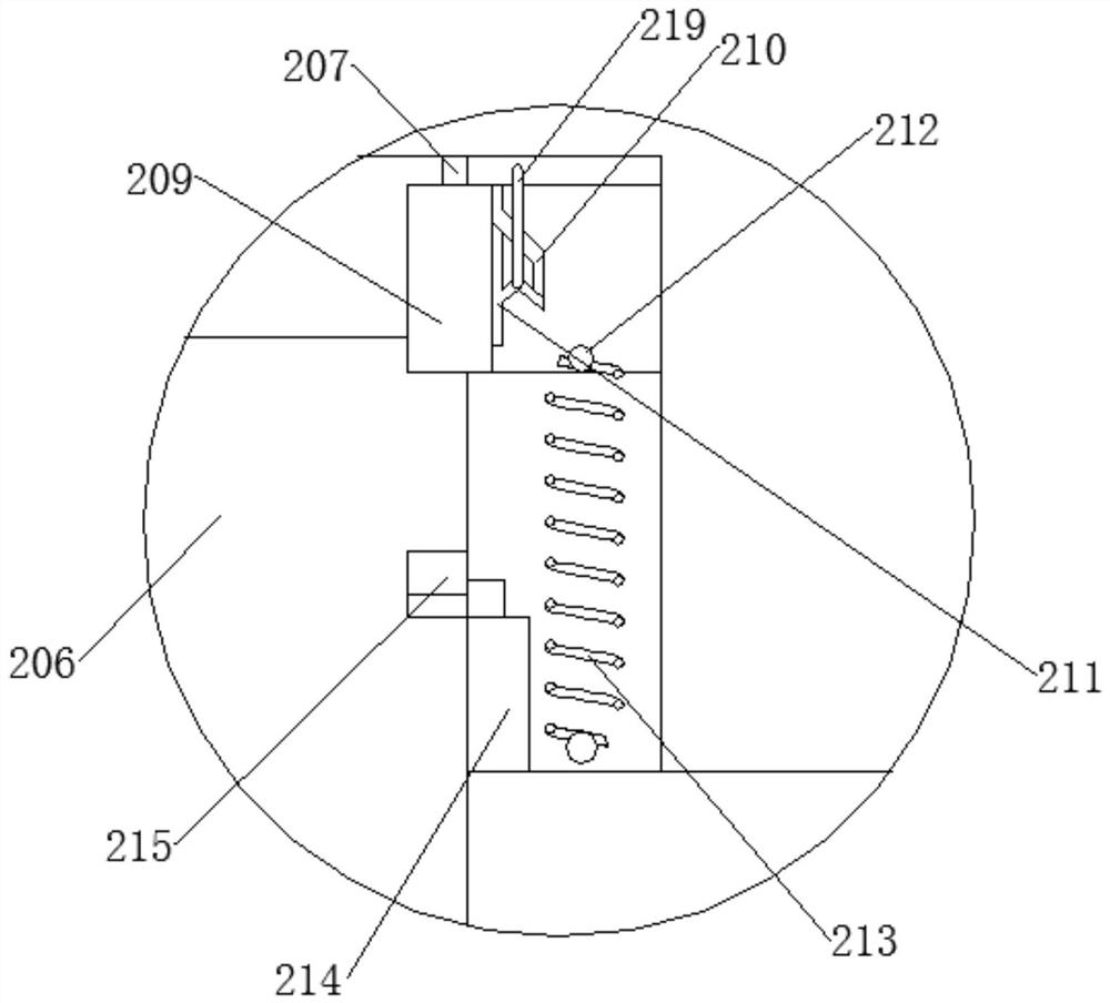 Air supply driving device for pumping and discharging device convenient for stable docking