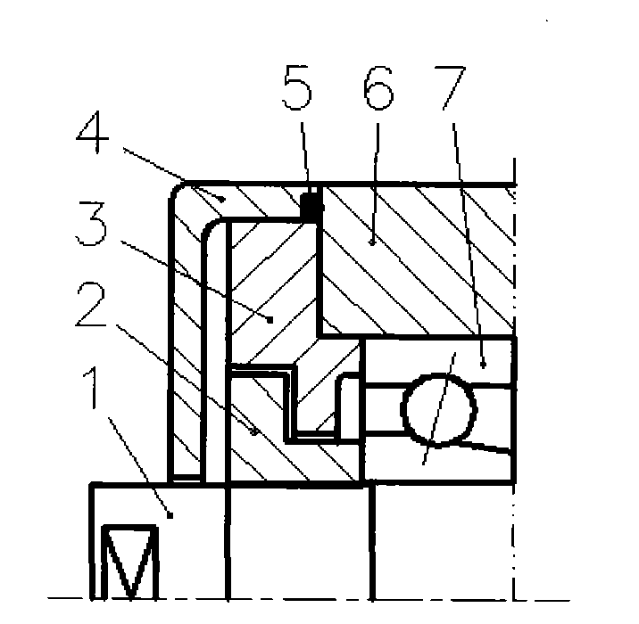 Sealing structure design for electric main shaft of oil fog mill