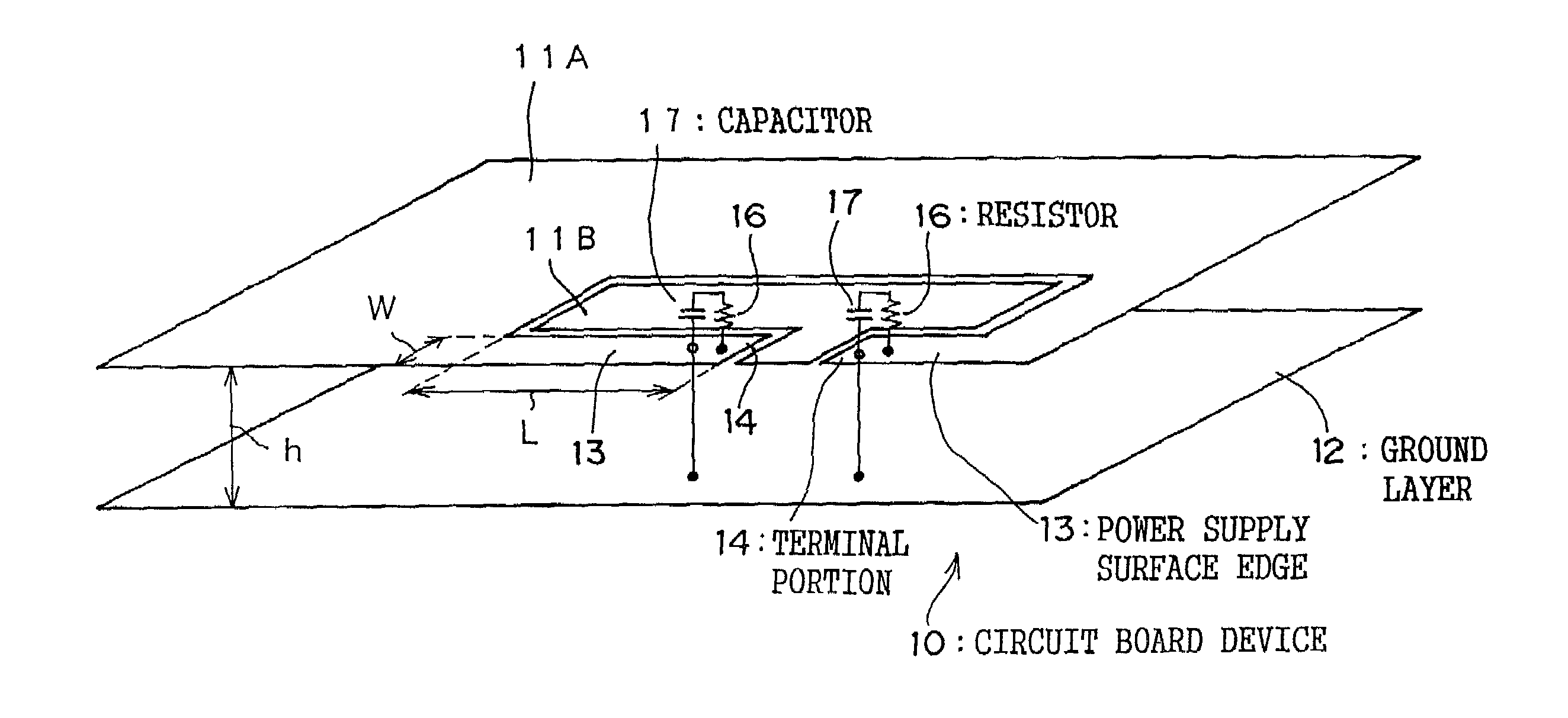 Circuit board device and design support device