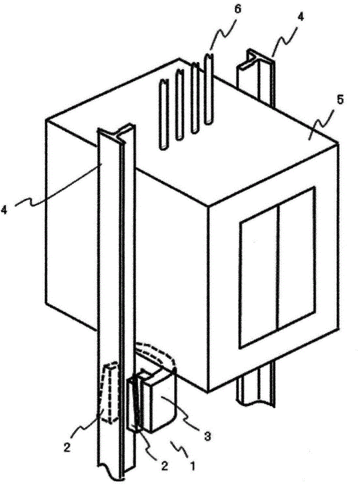 Emergency braking device of elevator