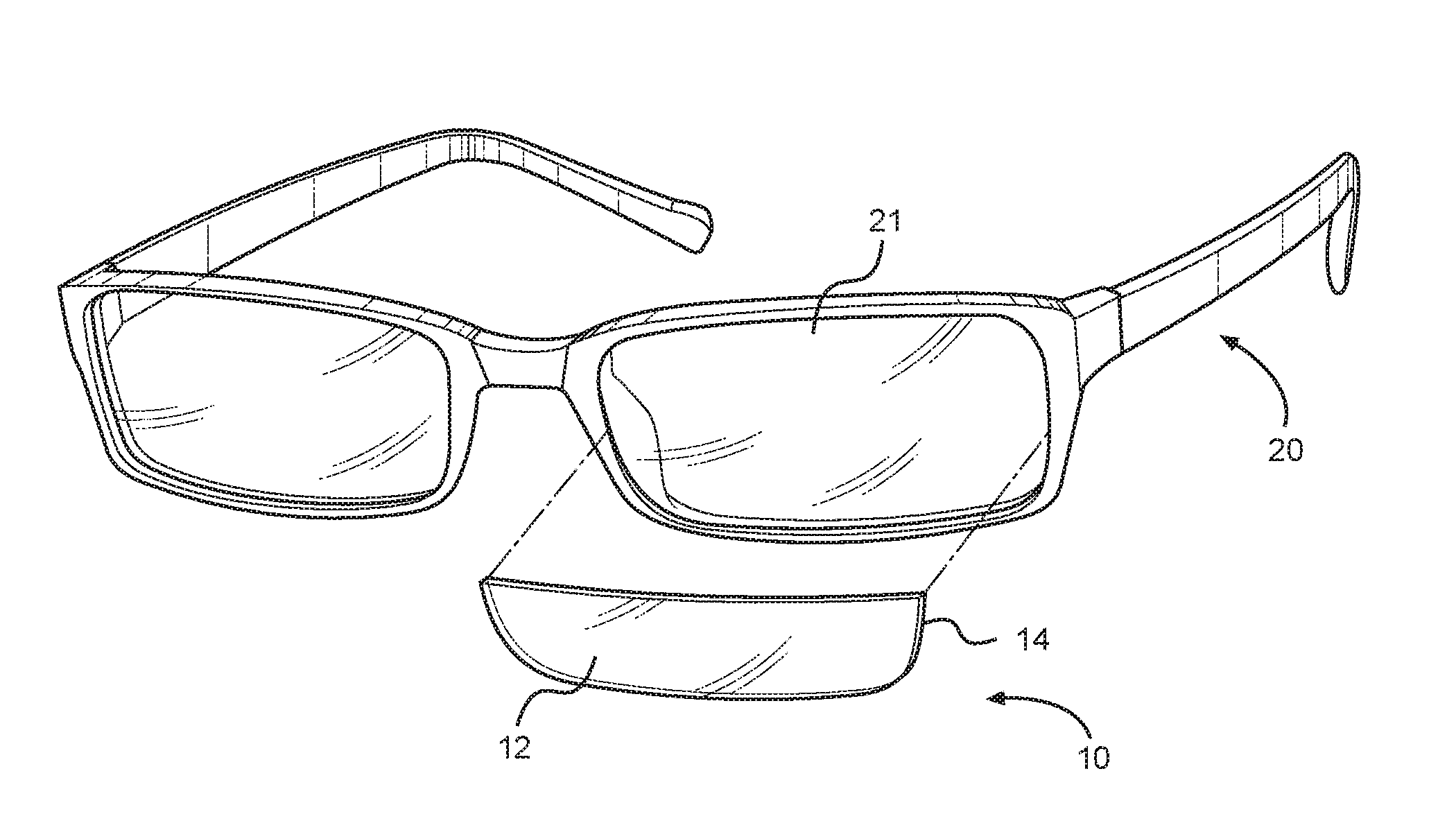 Removably Attachable Corrective Lens