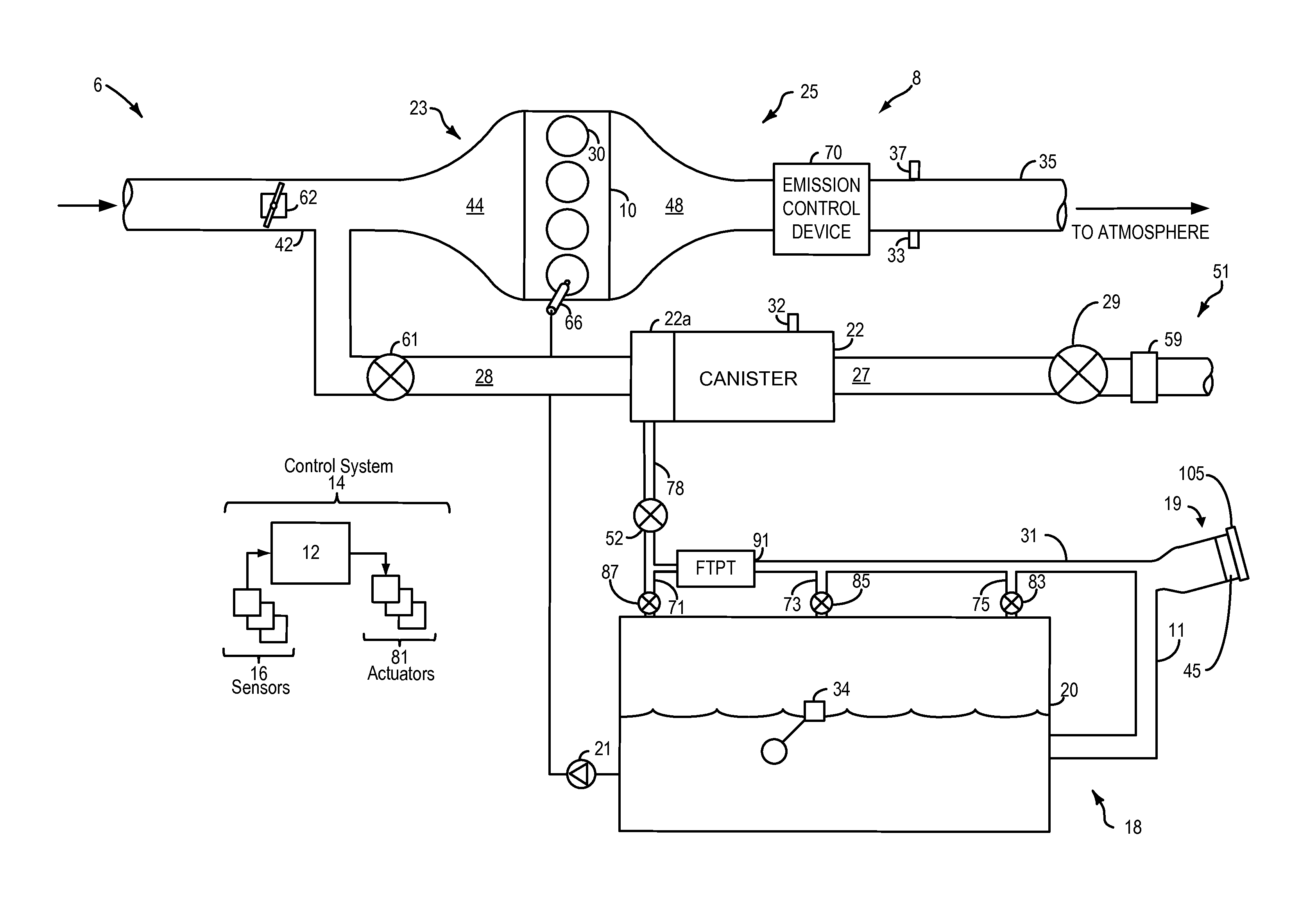 Latchable valve and method for operation of the latchable valve