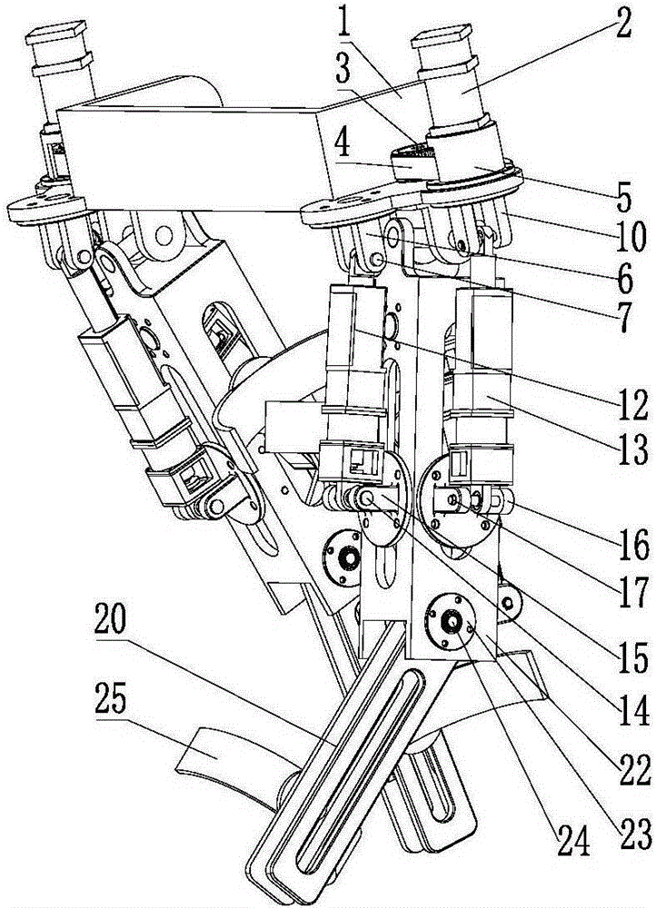 Parallel type lower limb exoskeleton rehabilitation training device