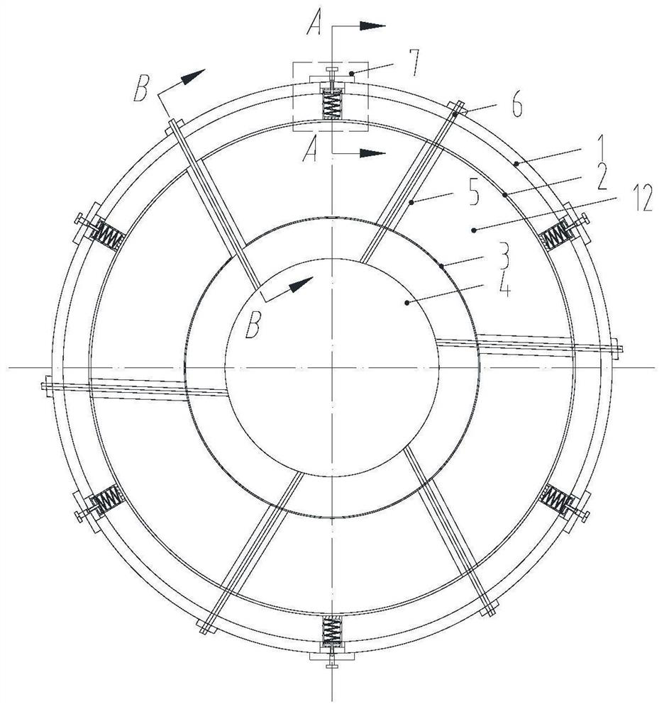 Flexible supporting structure