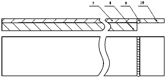Manufacturing method for copper-stainless steel double-metal compound contact piece substrate material