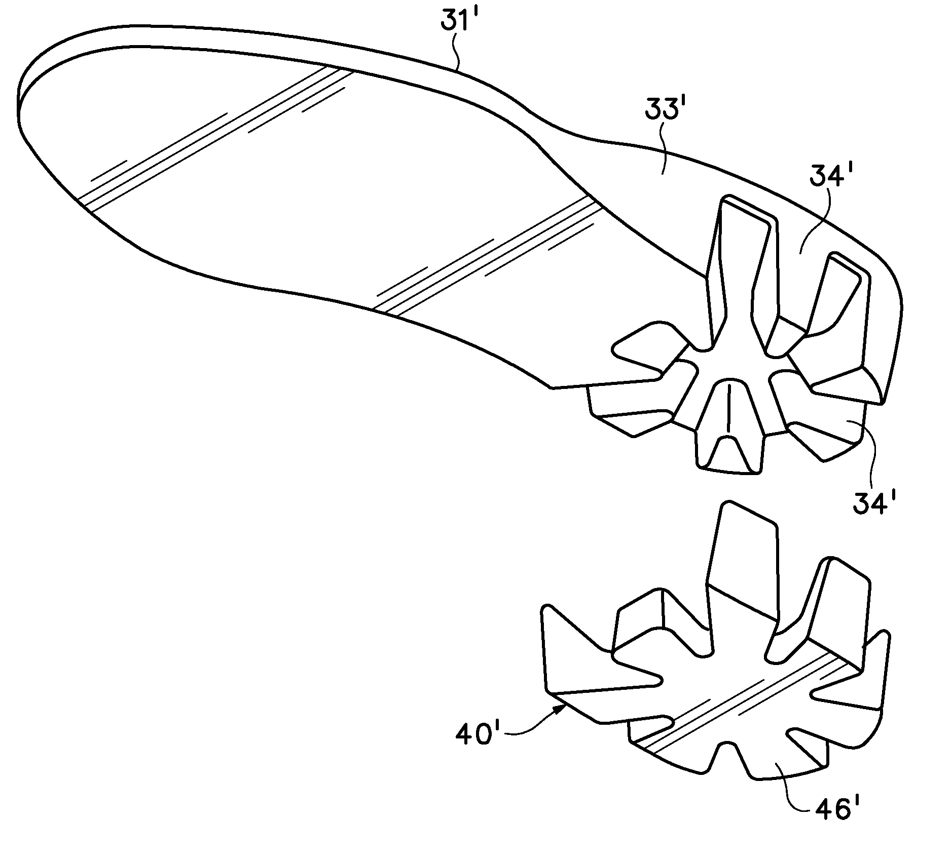 Footwear With A Sole Structure Incorporating A Lobed Fluid-Filled Chamber