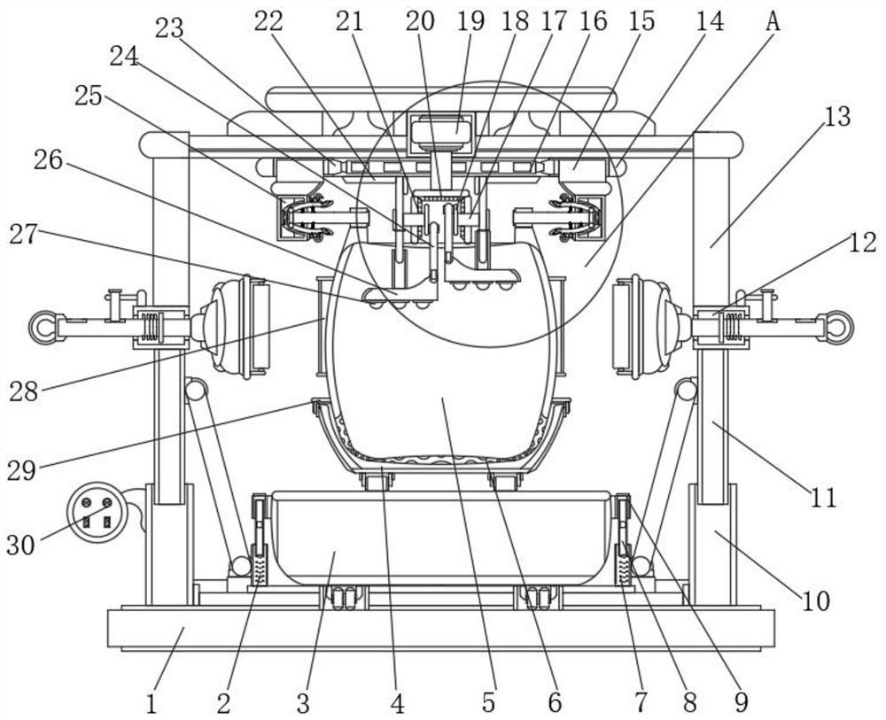 Solid-liquid separation device for environment-friendly solid waste treatment