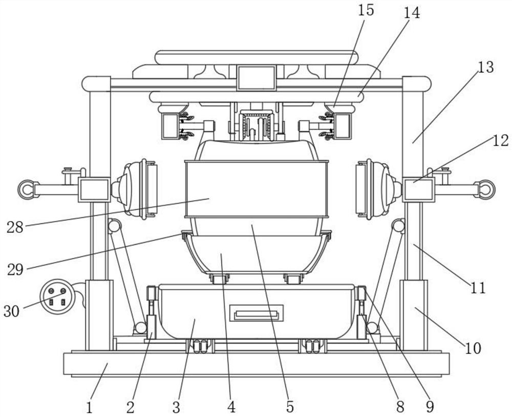 Solid-liquid separation device for environment-friendly solid waste treatment