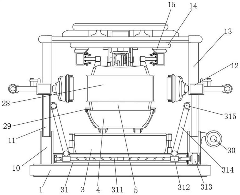 Solid-liquid separation device for environment-friendly solid waste treatment