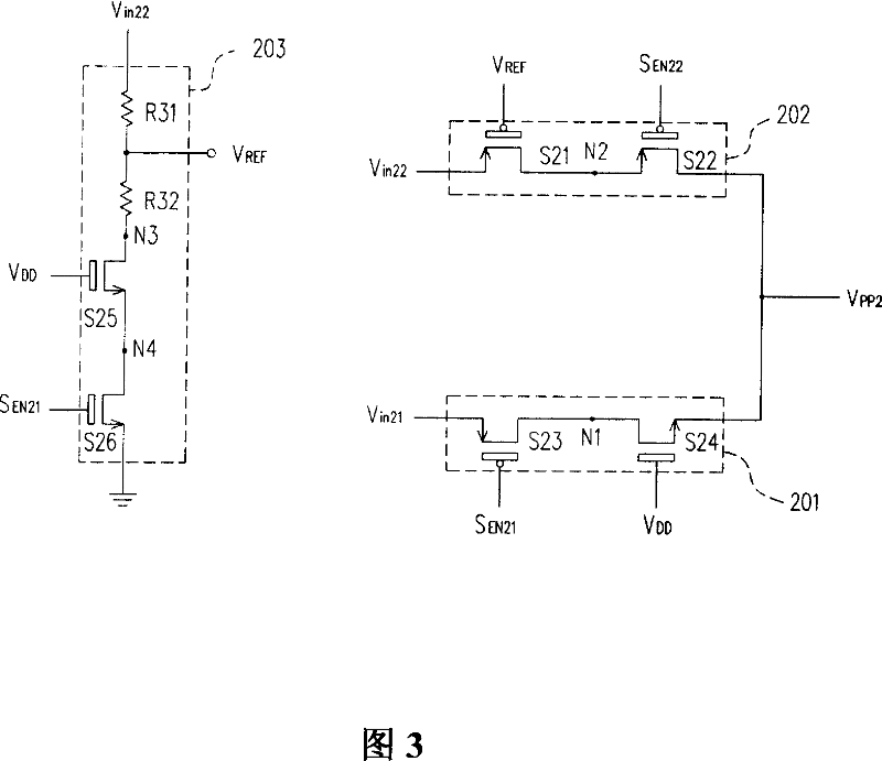 Voltage switching device