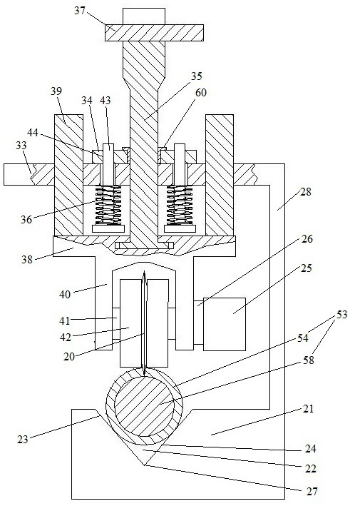 Human-driven single-knife cutting wire stripping device