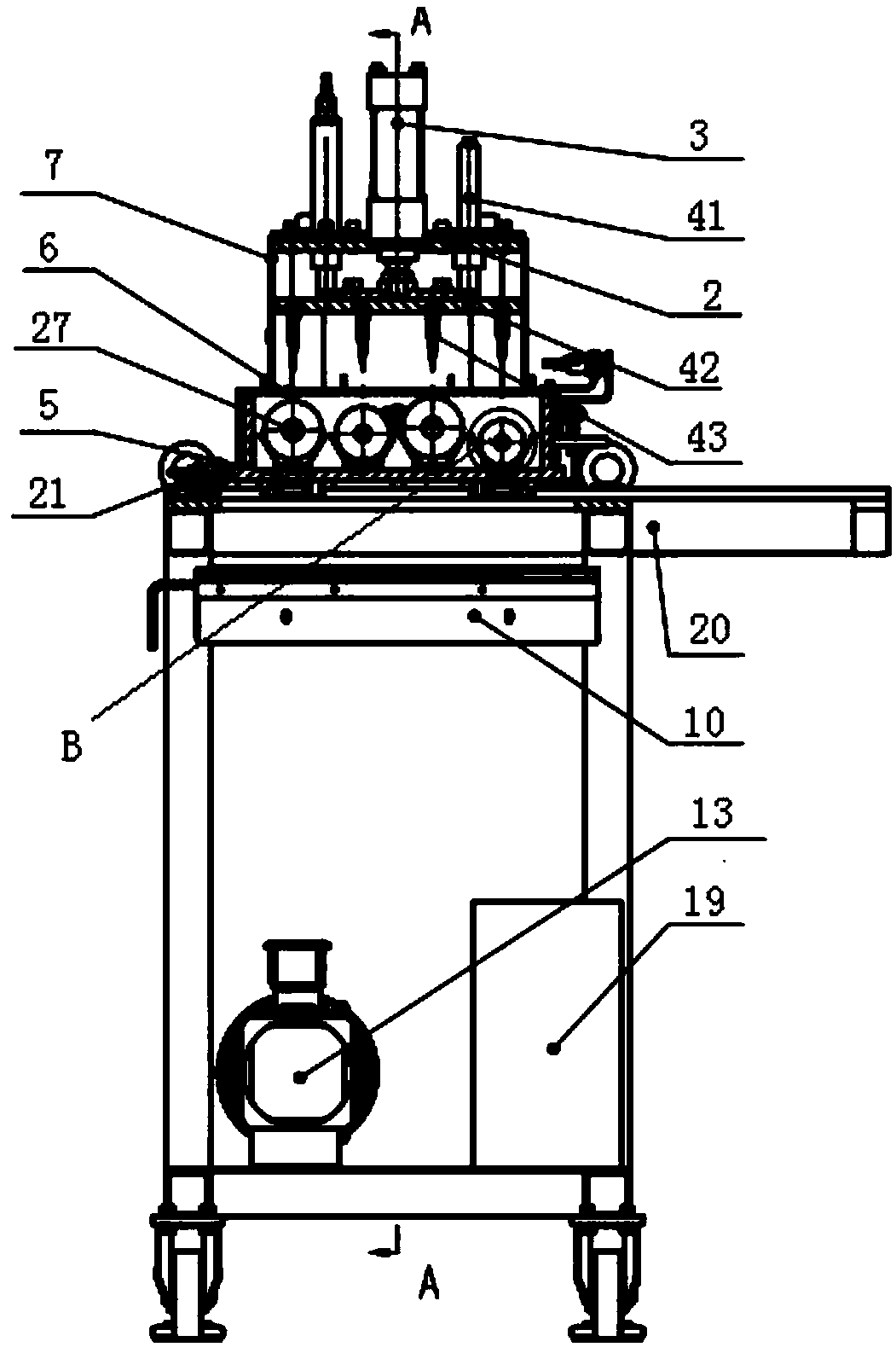 Device for thin-walled tank puncturing