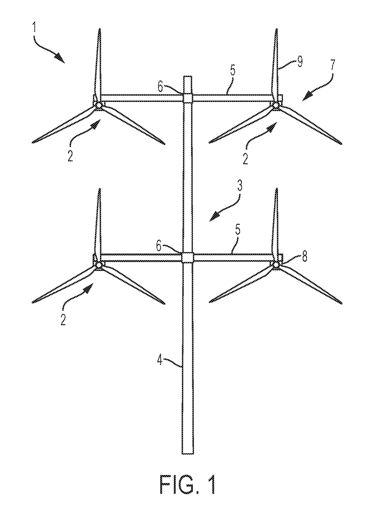 Wind turbine system with time distributed transitions