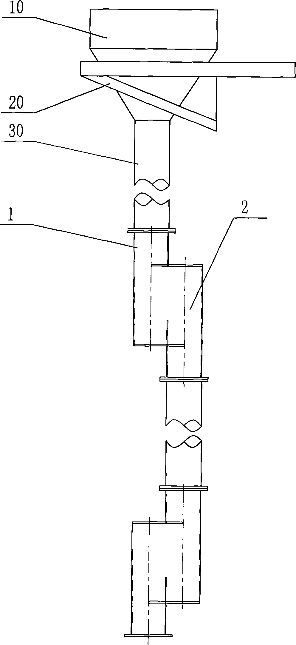 Concrete vertical conveying descent control device