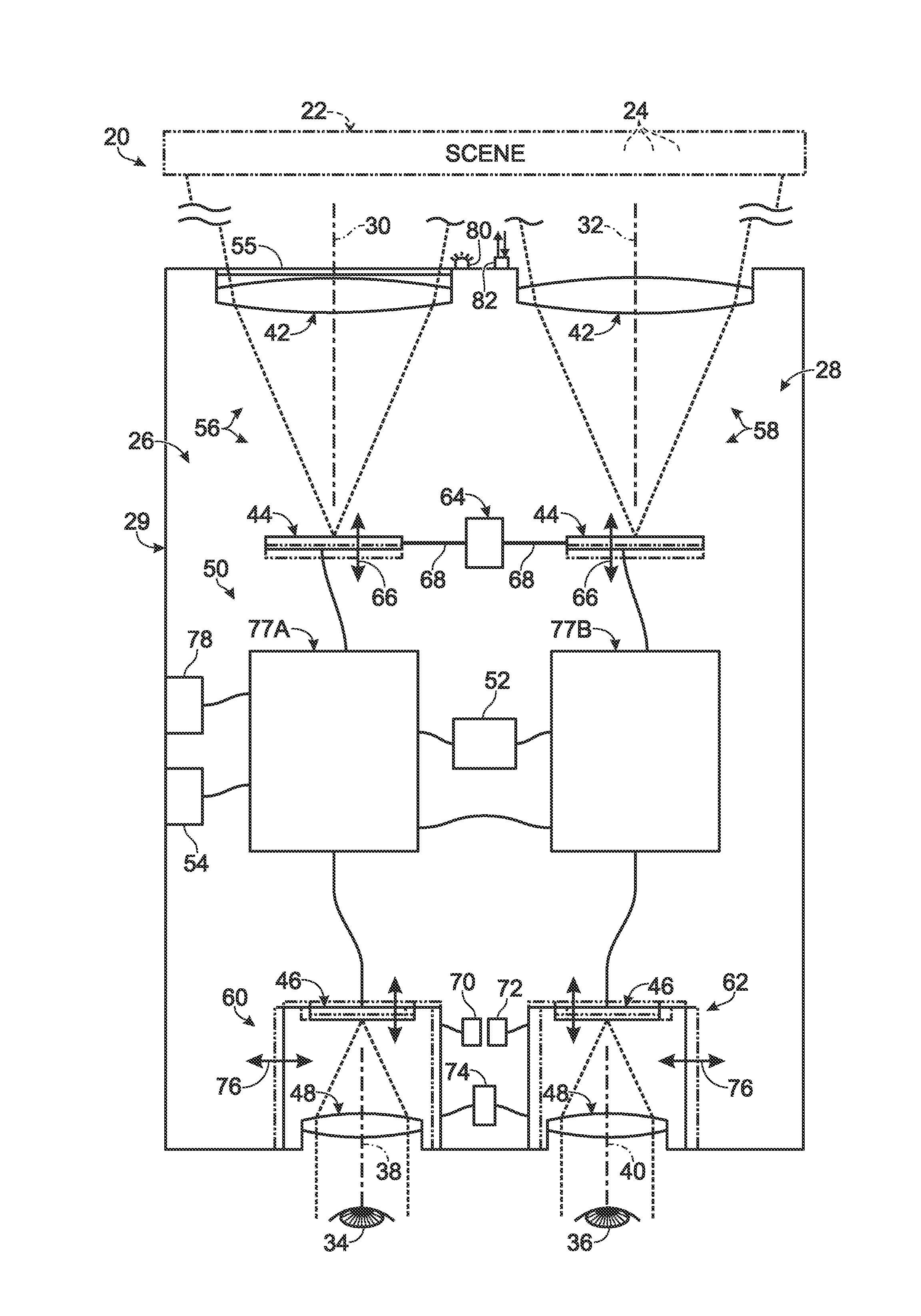 Infrared binocular system with dual diopter adjustment