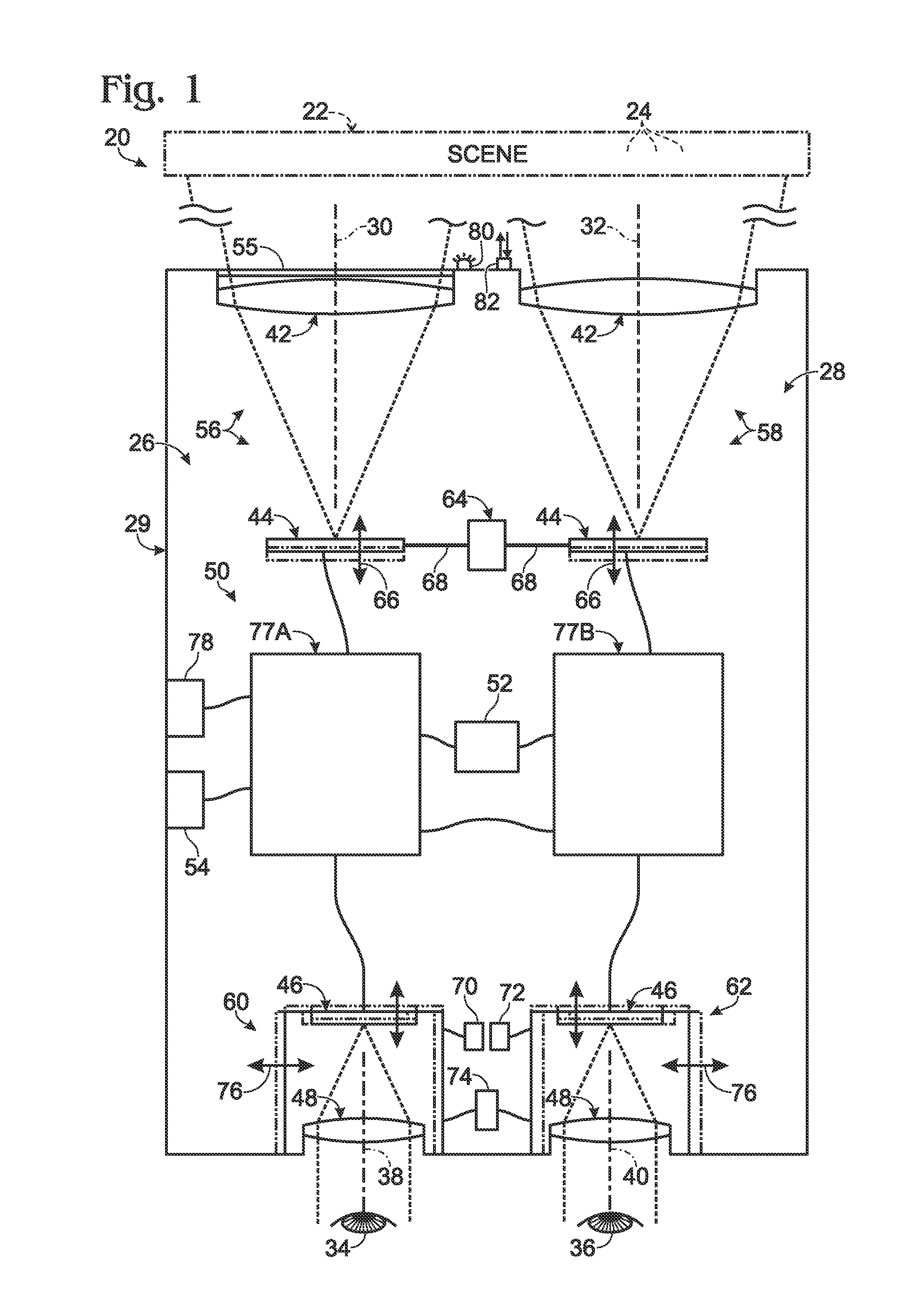 Infrared binocular system with dual diopter adjustment