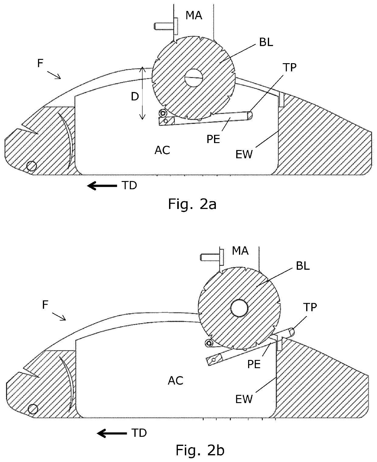 Fish gutting device with controllable cutting