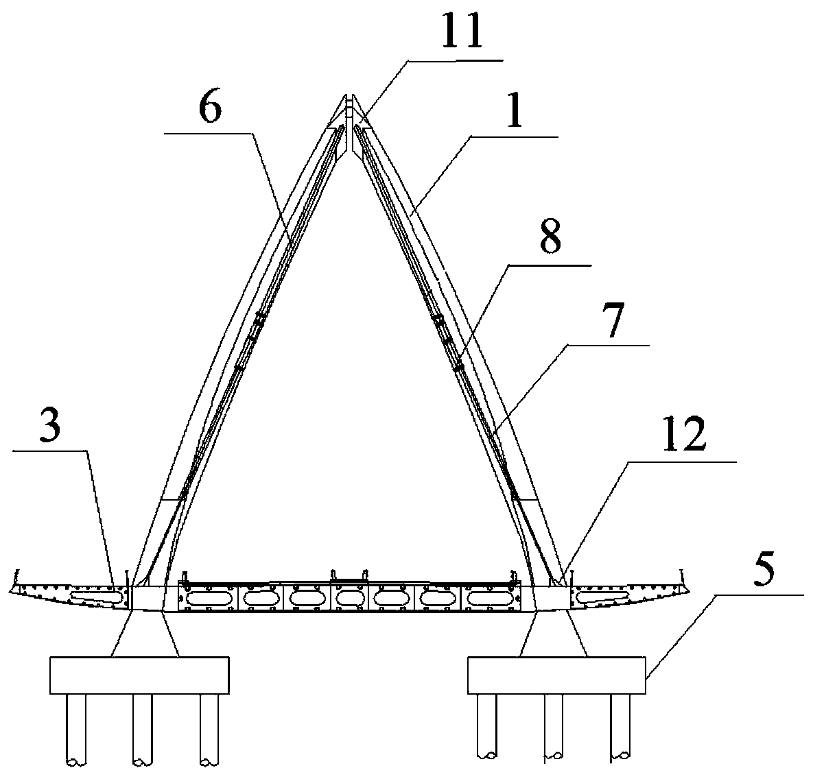Seagull-type space dorsal cable-stayed bridge system
