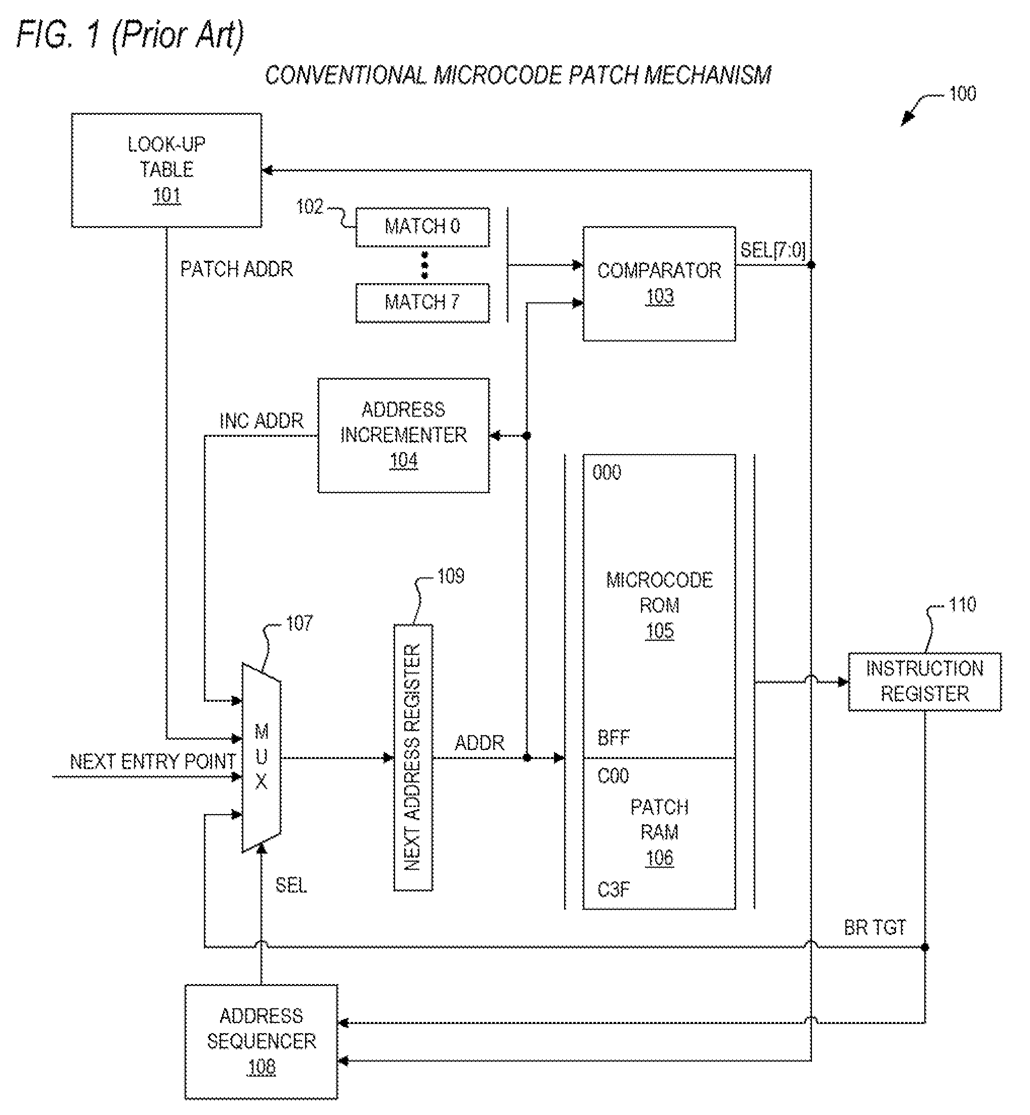 Apparatus and method for real-time microcode patch