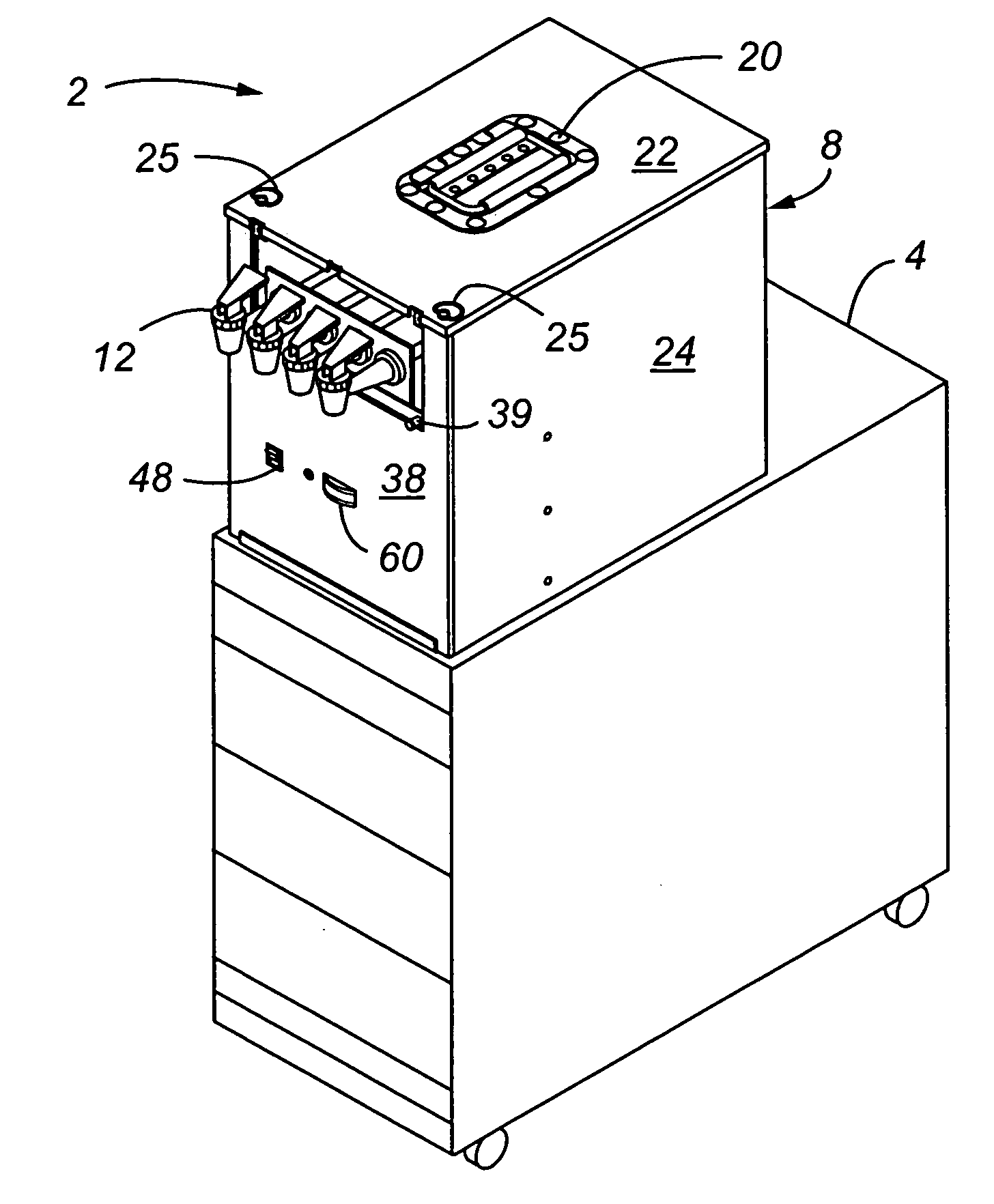 Self-contained beverage dispensing apparatus