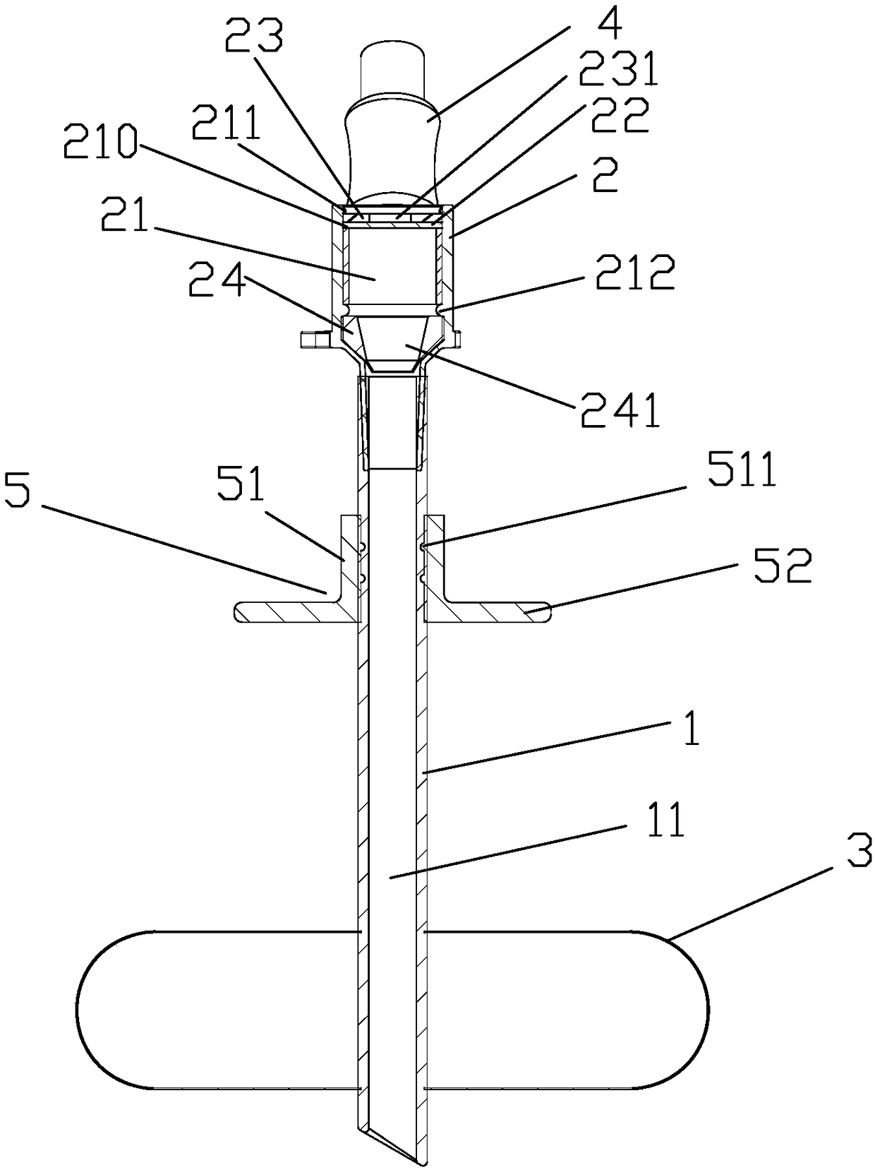 Device for replacement of stomach and intestine fistula