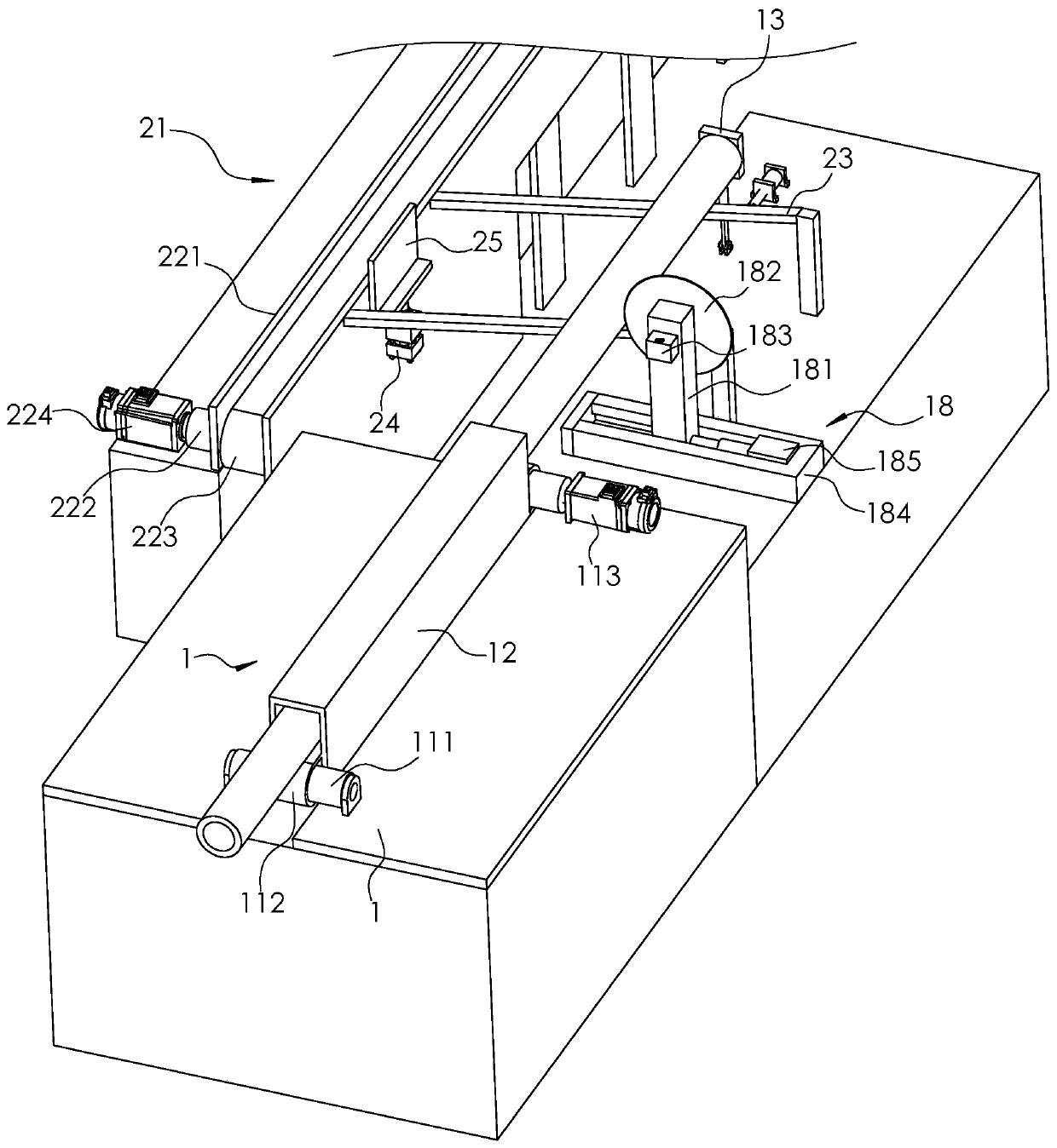 Paper tube conveying device