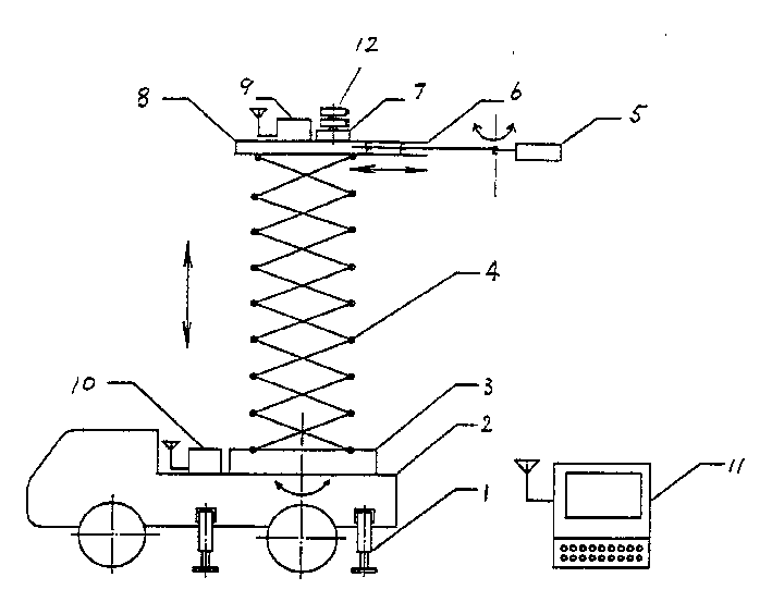 Robot for cleaning alive ultrahigh voltage equipment