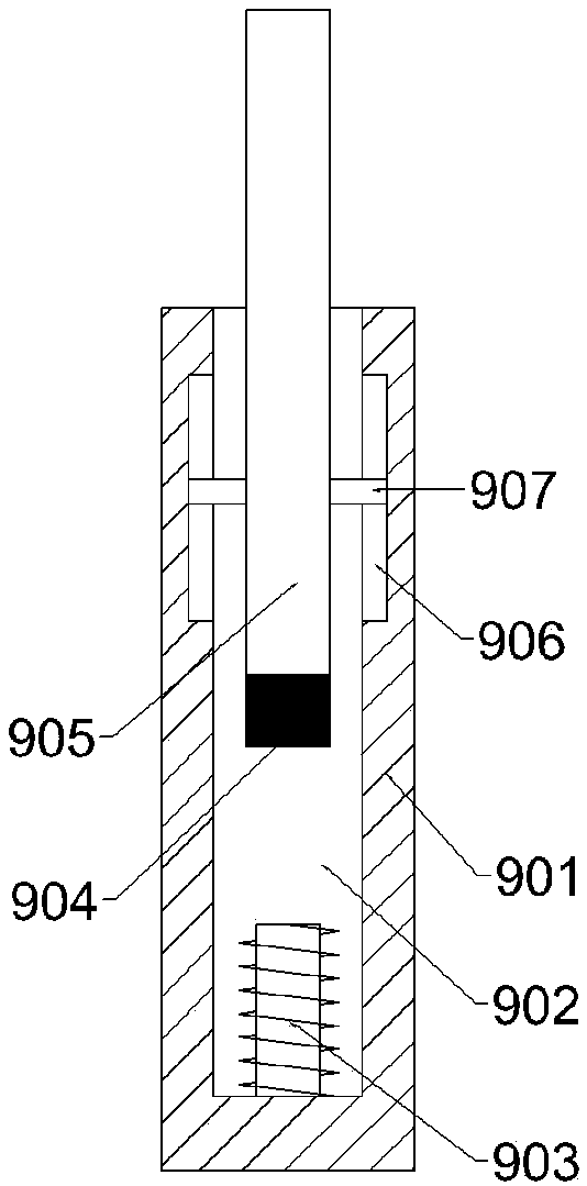 Sugar-coating removing device used for medicine detection and liftable based on magnetic force