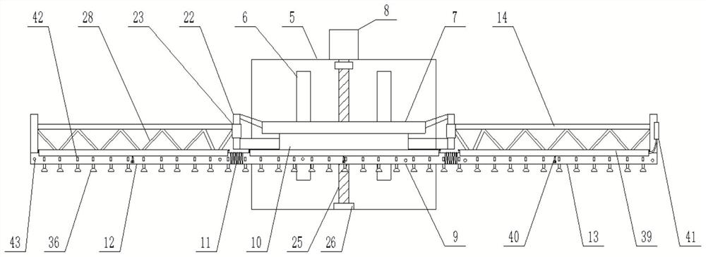 Improved foliage dressing device for soybean field planting