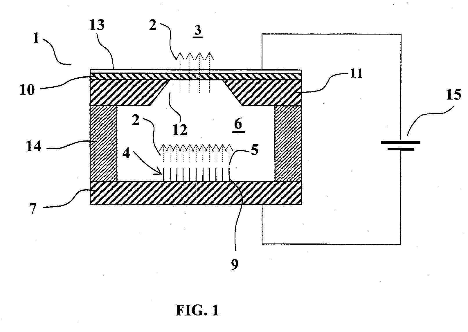 Gas detector and process for monitoring the concentration of a gas