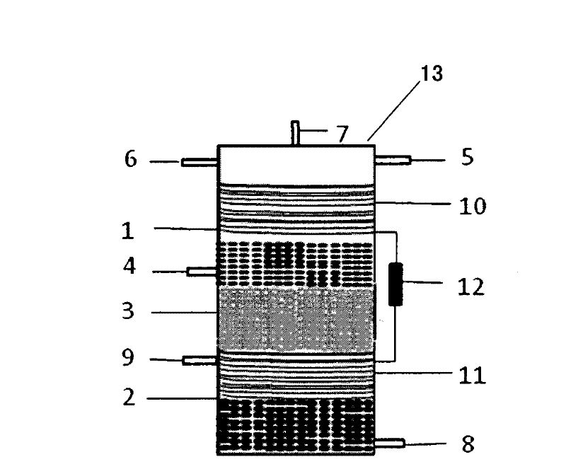 Method and device for removing nitrates from drinking water
