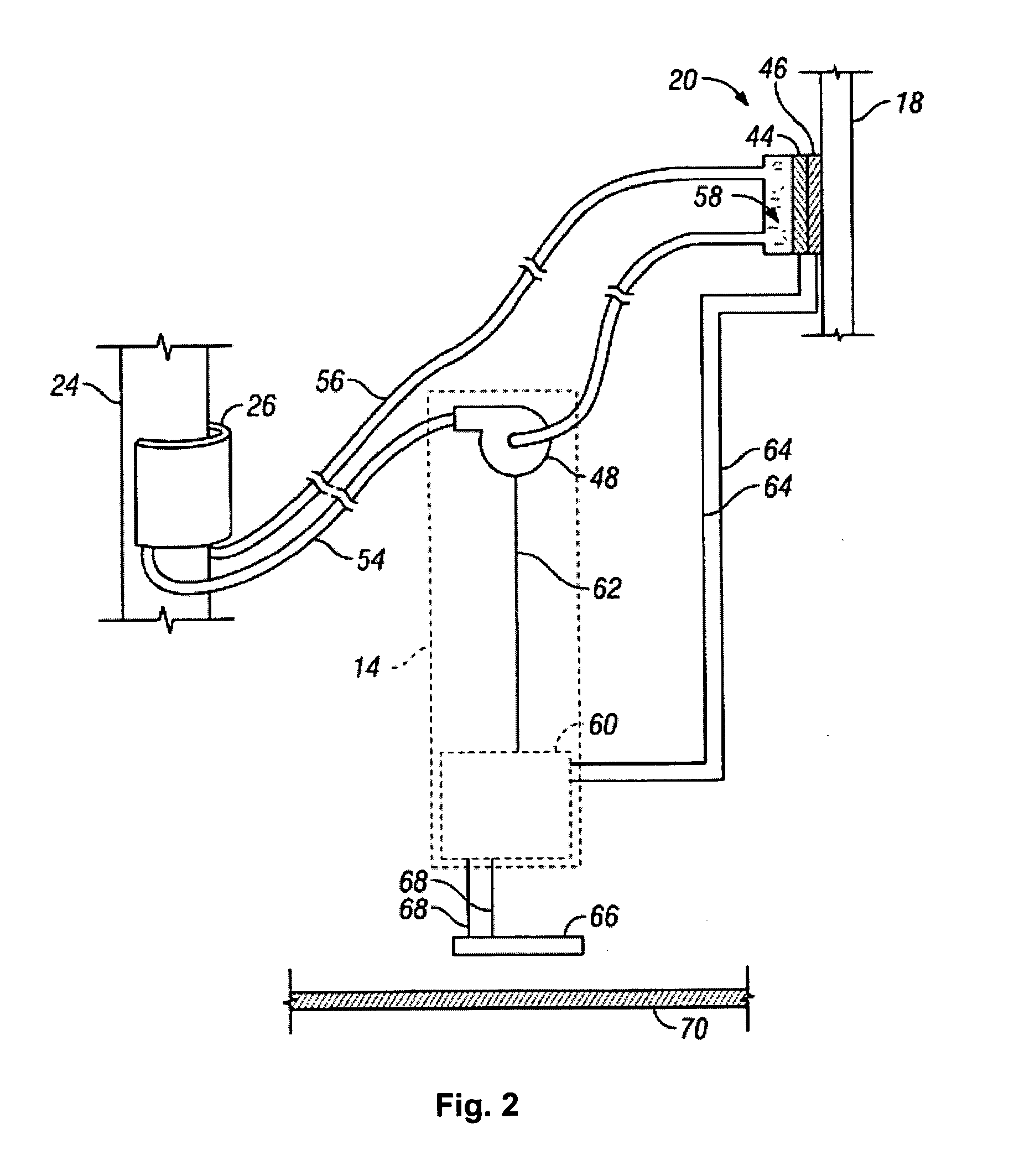 Apparatus and methods for altering temperature in a region within the body