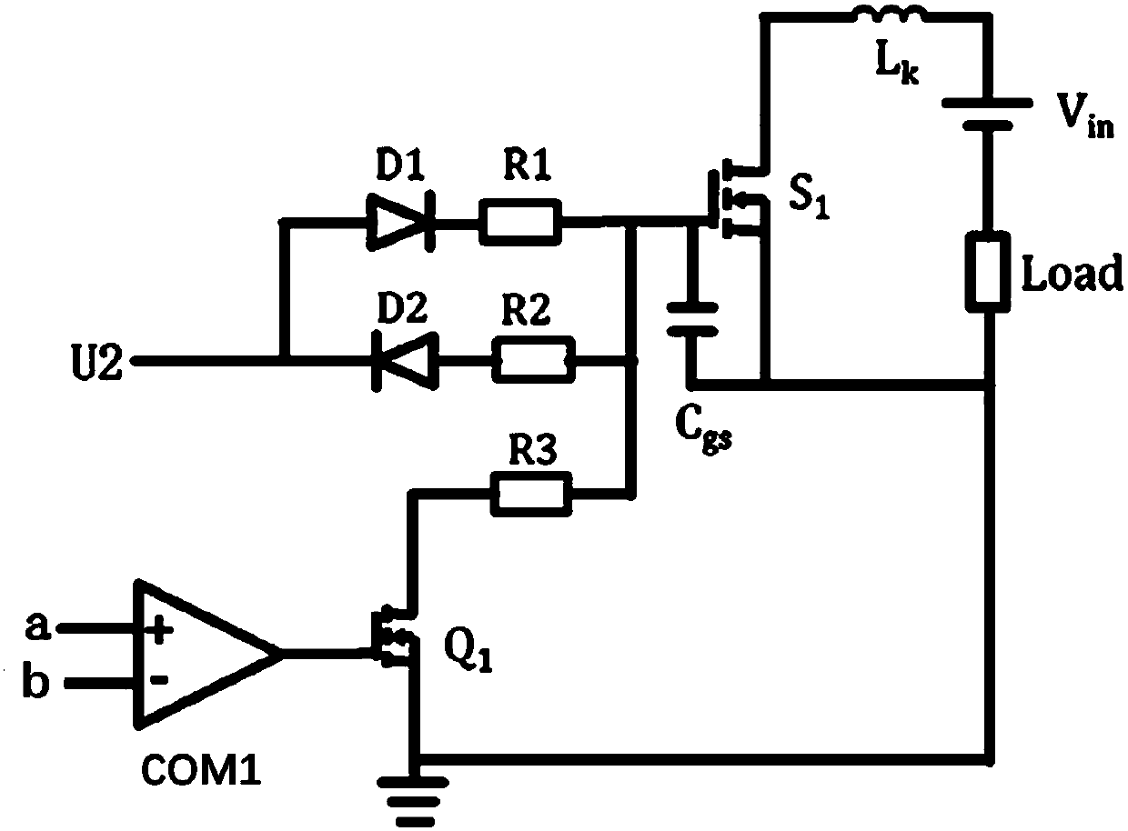 Power device soft switching-off circuit
