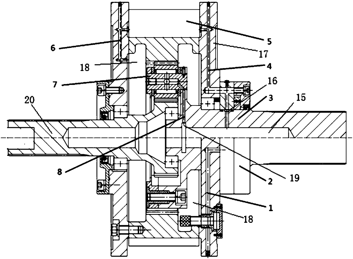 Lubrication structure of a high-speed planetary reducer