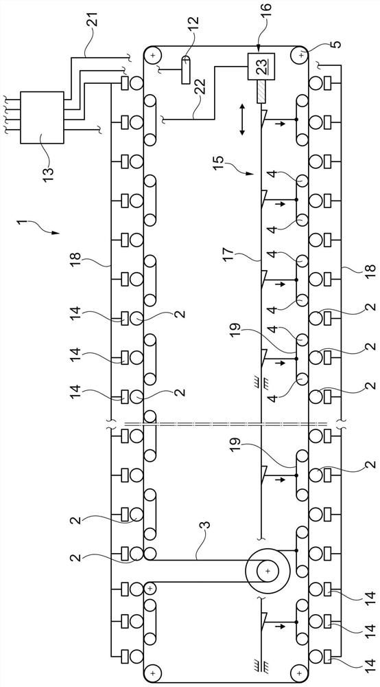 Ring spinning machine with several spinning positions