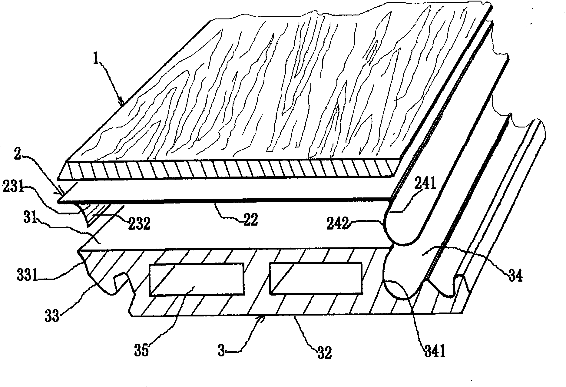 Geothermal floor and junction structure thereof
