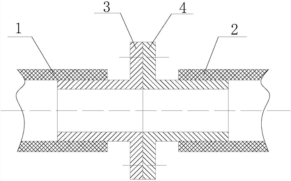 Reinforced thermoplastic pipe (RTP) joint structure and connection method thereof