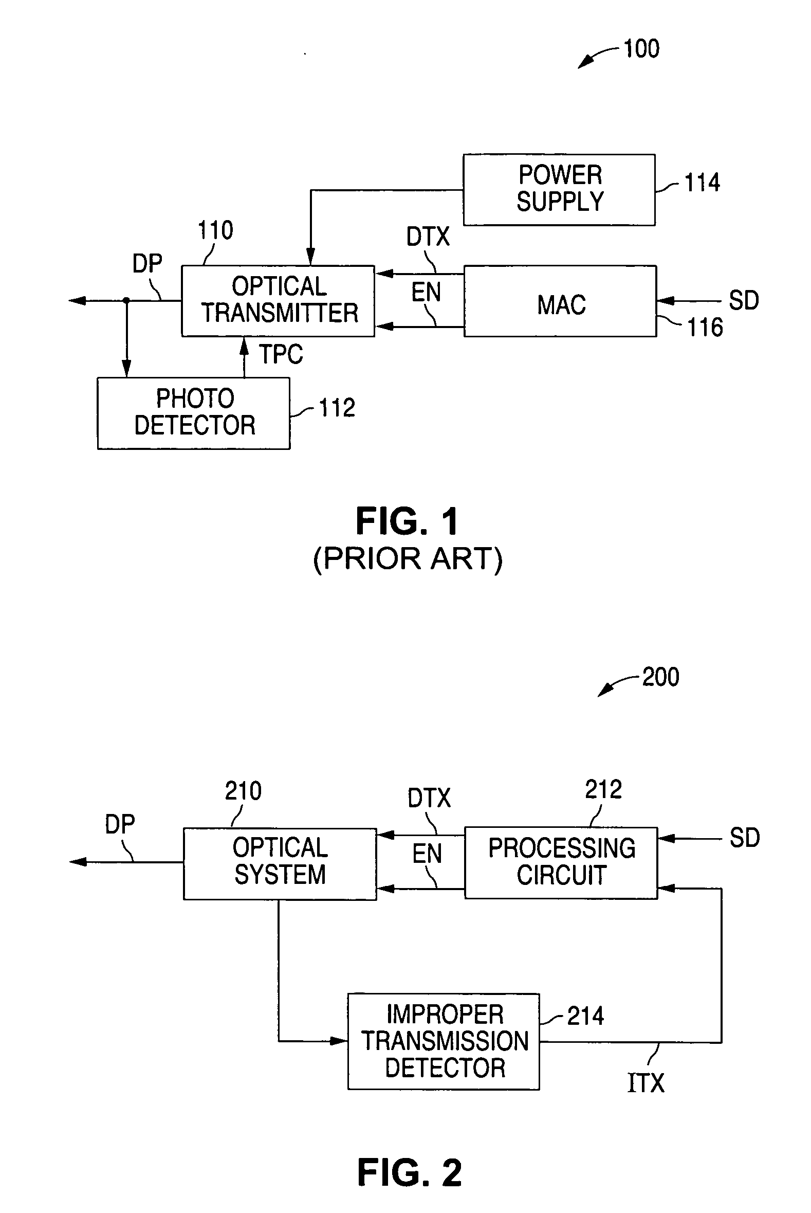 Optical network terminal with illegal transmission detection circuitry