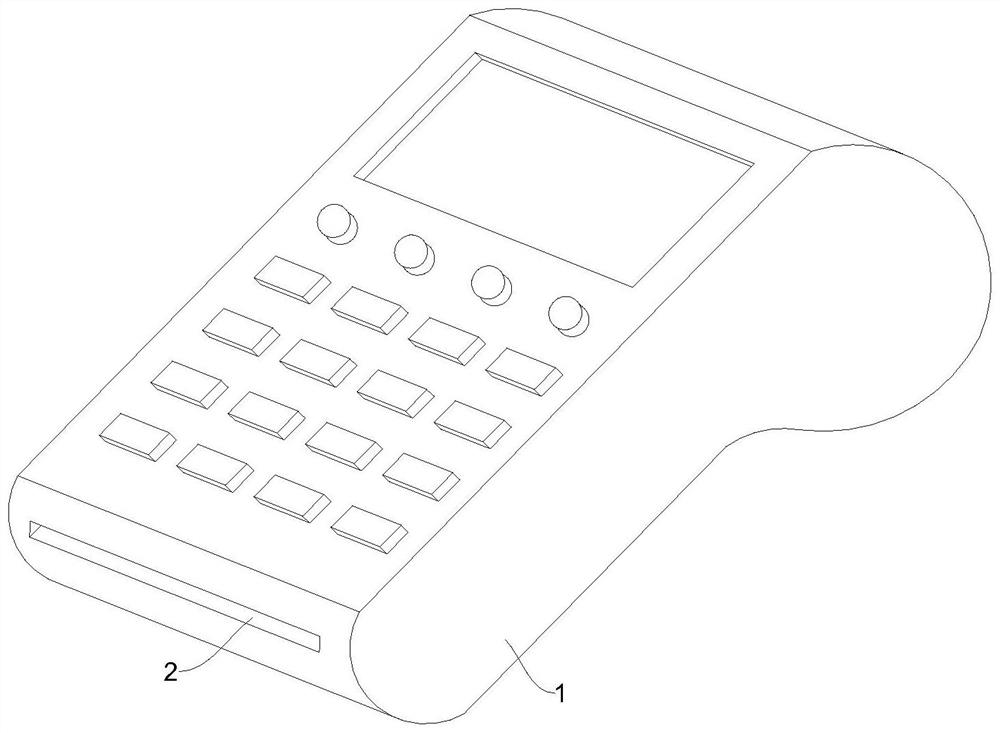 Anti-loosening card slot suitable for POS machine and use method thereof