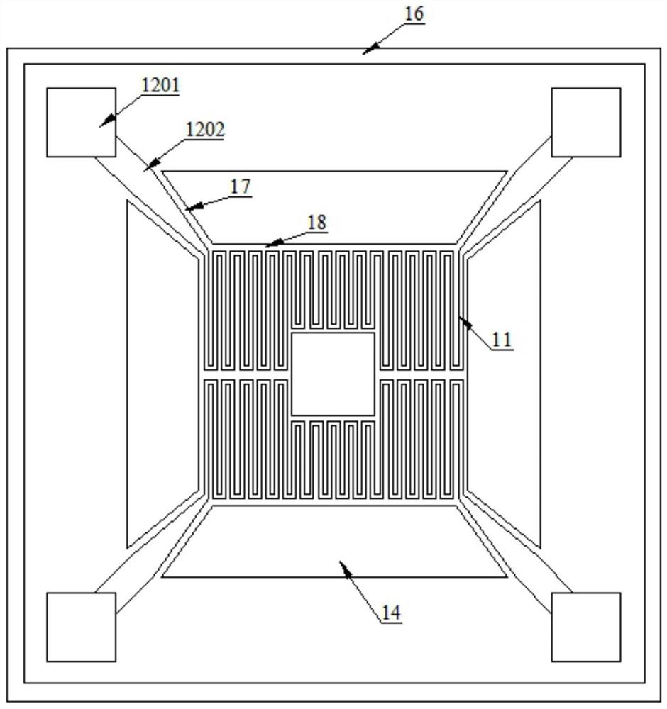 Semiconductor combustible gas sensor based on MEMS technology and preparation method thereof