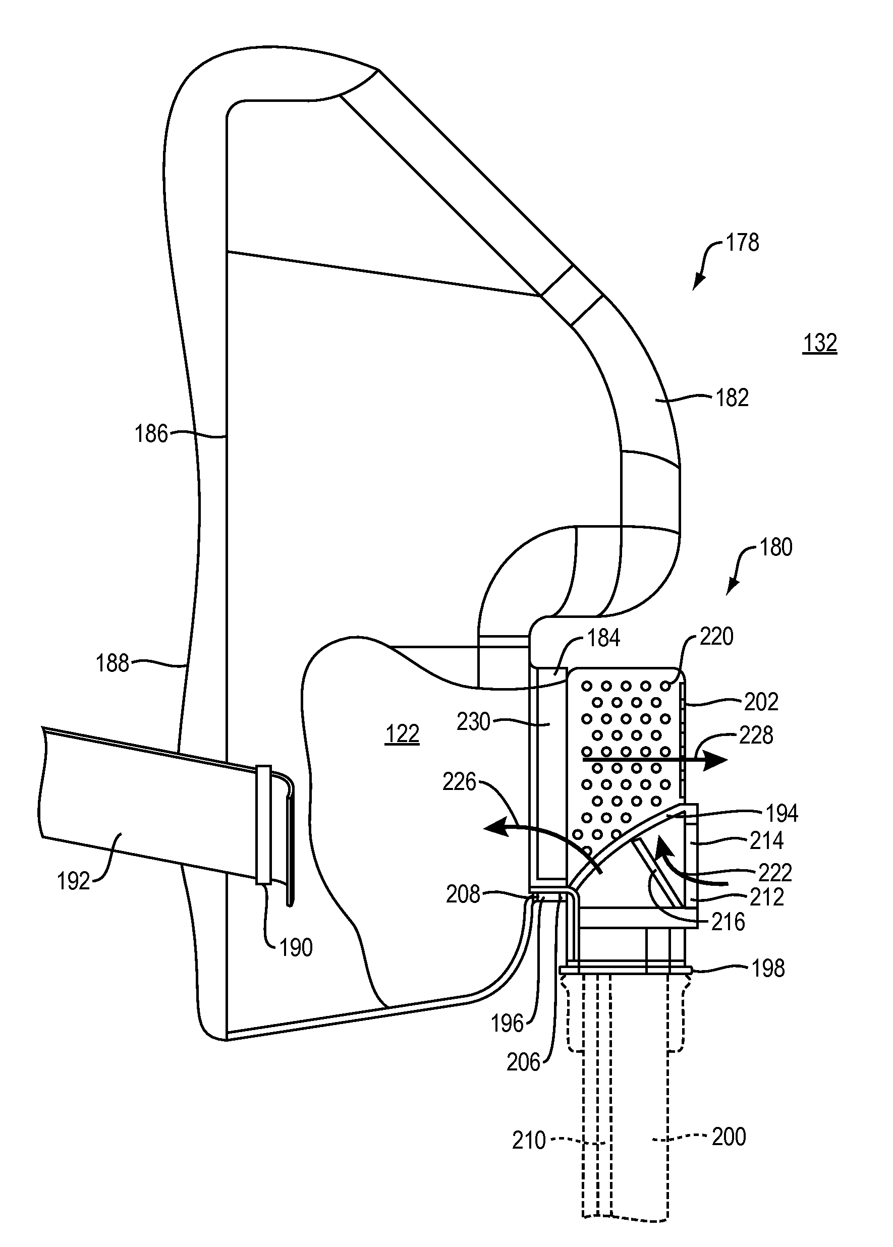 CPAP system with heat moisture exchange (HME) and multiple channel hose