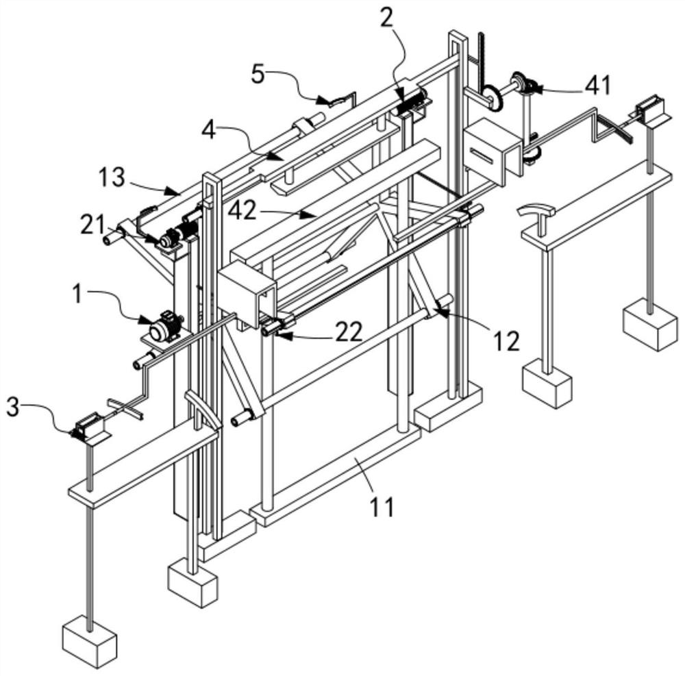 Automatic roller replacing equipment for producing composite flow medium