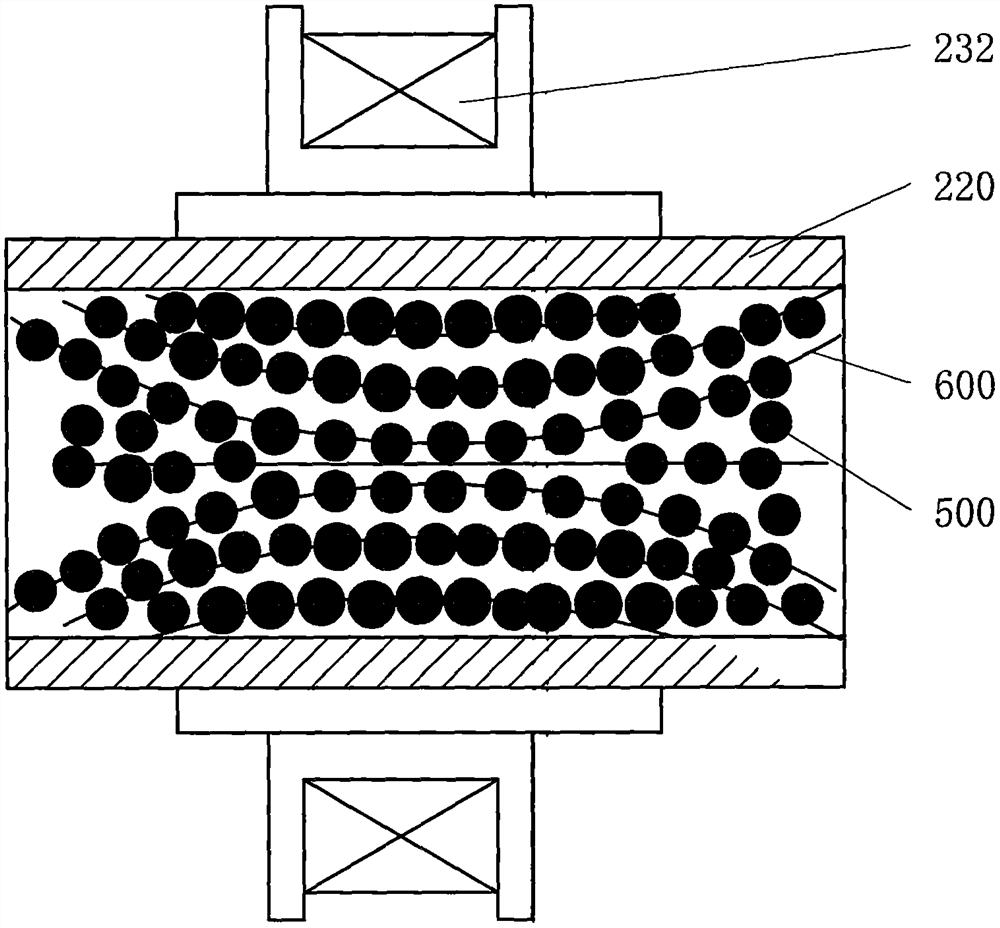 Reciprocating type self-control rotating magnetic field magnetorheological polishing machine