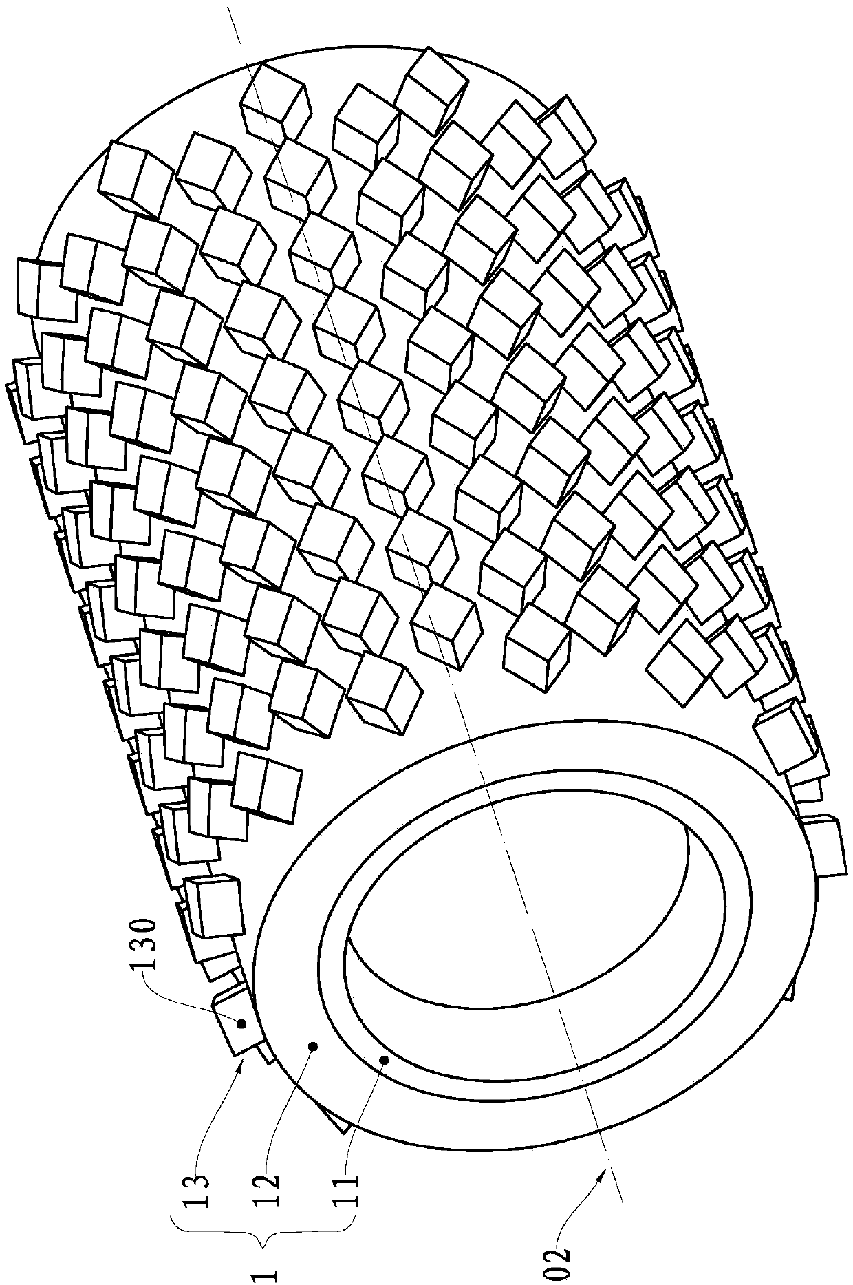 Vitrified metal bond abrasive tool and manufacturing method thereof