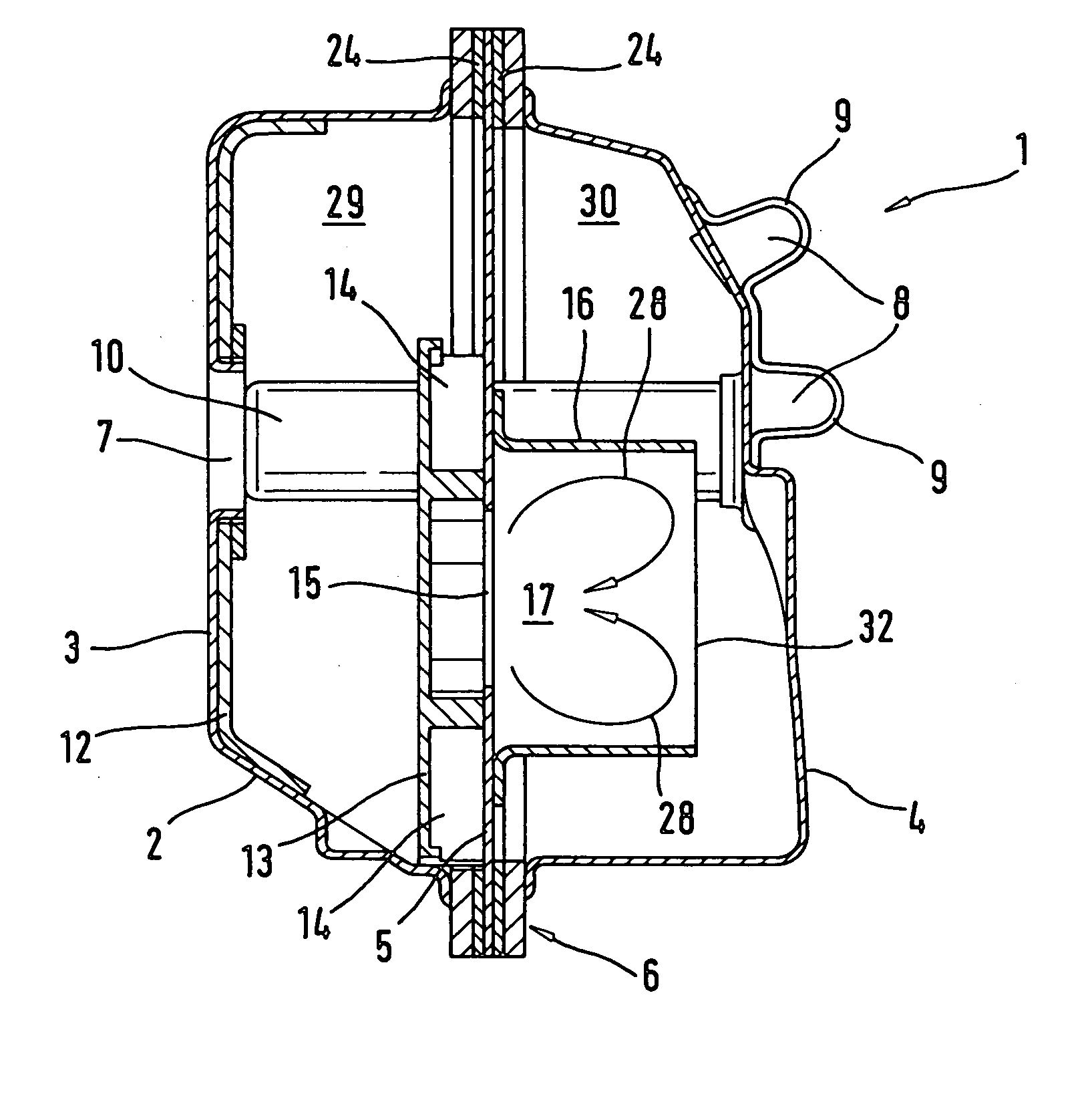 Exhaust gas muffler