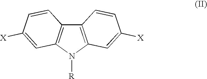 Conjugated polycarbazole derivatives and process for the preparation thereof