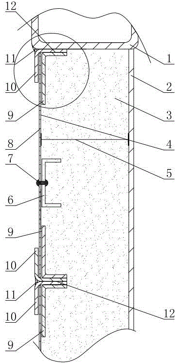 Sound-absorbing structure and decoration method of container-type silent box body